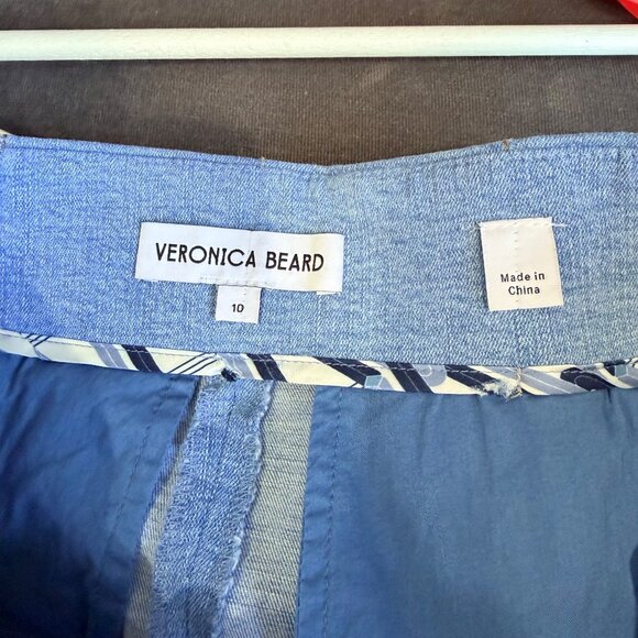 Veronica Beard Kean Crop Denim Pants, blue, Size 10 k54 - Picture 9 of 12